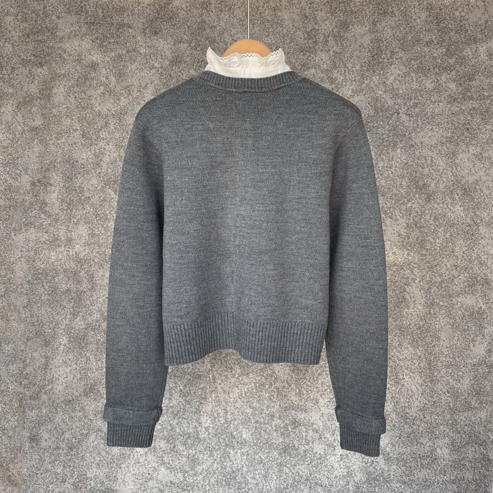 Sandro Cardigan with detachable ruffle collar - Picture 8 of 13